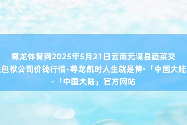 尊龙体育网2025年5月21日云南元谋县蔬菜交游阛阓有限包袱公司价钱行情-尊龙凯时人生就是博·「中国大陆」官方网站