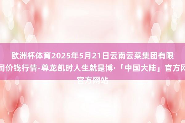 欧洲杯体育2025年5月21日云南云菜集团有限公司价钱行情-尊龙凯时人生就是博·「中国大陆」官方网站