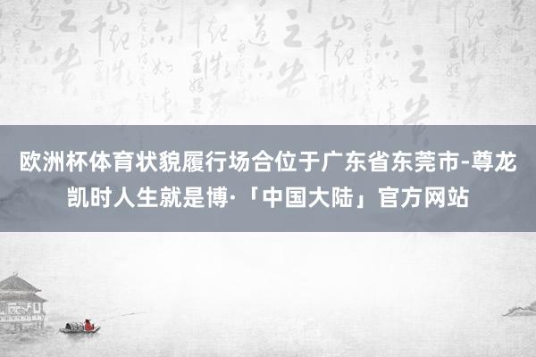 欧洲杯体育状貌履行场合位于广东省东莞市-尊龙凯时人生就是博·「中国大陆」官方网站