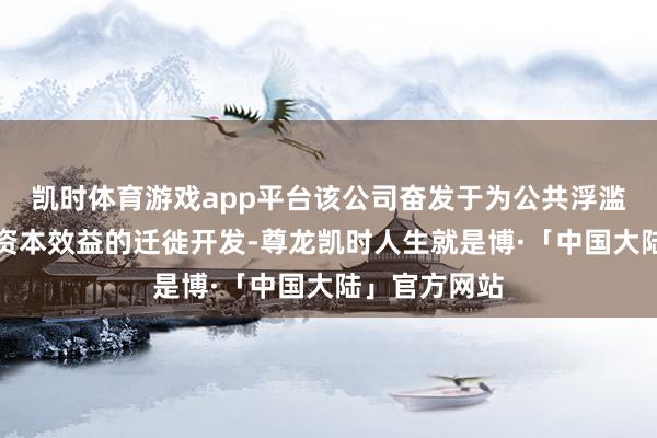 凯时体育游戏app平台该公司奋发于为公共浮滥者提供具有资本效益的迁徙开发-尊龙凯时人生就是博·「中国大陆」官方网站