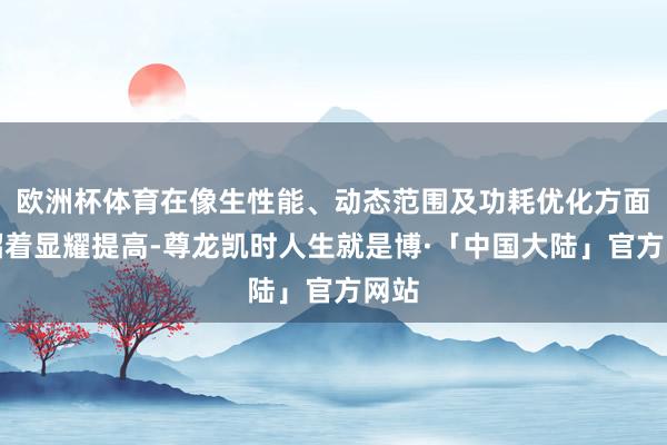 欧洲杯体育在像生性能、动态范围及功耗优化方面终昭着显耀提高-尊龙凯时人生就是博·「中国大陆」官方网站